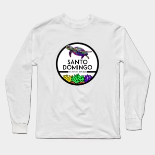 Santo Domingo Dominican Republic Beach Sea Turtle Long Sleeve T-Shirt